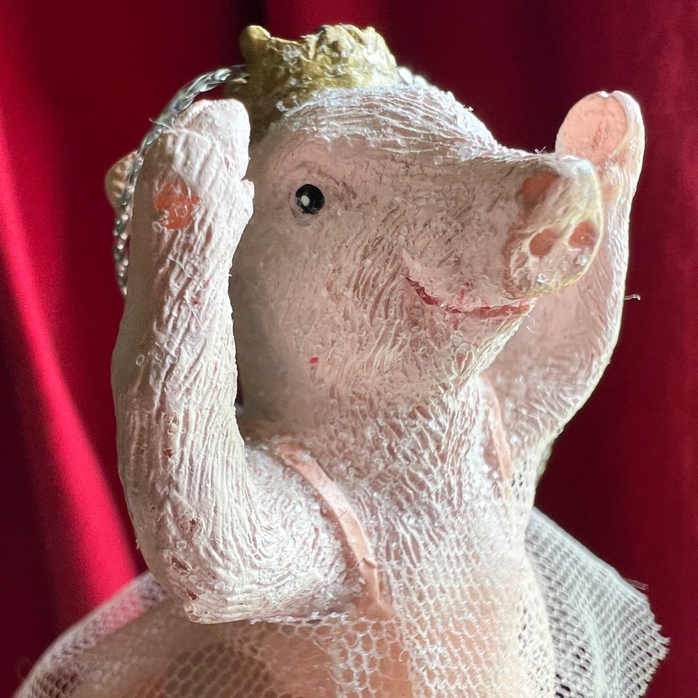 Ballerina Piglet Ornament! Piggy so cute.